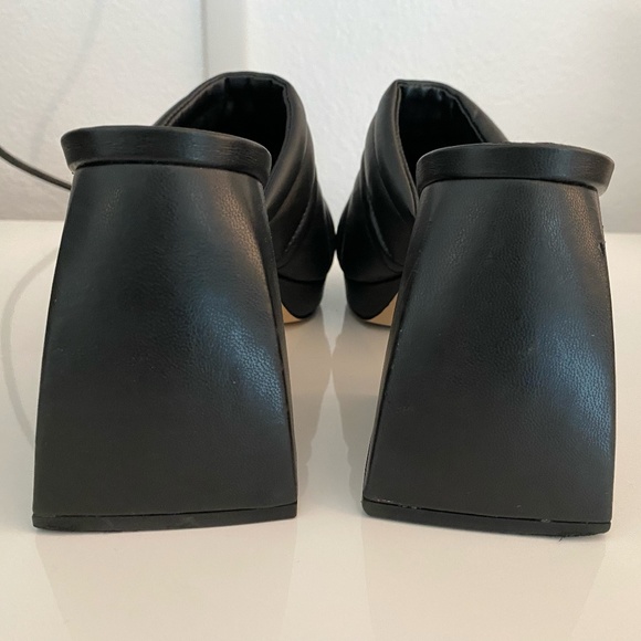 Black Circus IVY size 9 Sandals/Slides/Shoes Platform thick Heel - Picture 4 of 8